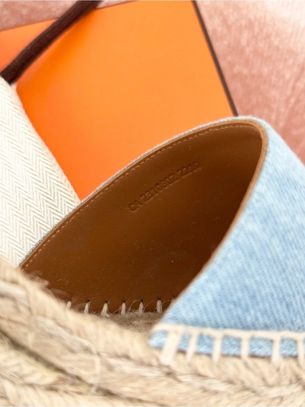 Hermès Tipoli Denim Espadrilles - EU38 - Picture 9 of 16